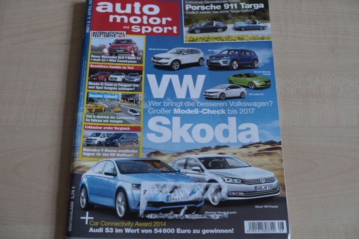 Deckblatt Auto Motor und Sport (08/2014)